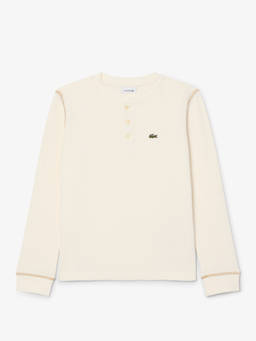 Lacoste - White Textured Regular T-Shirt
