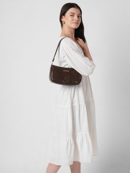 Caprese - Women Faye Brown Small Baguette Handbag