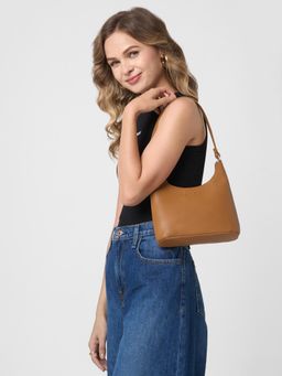 Caprese - Women Julie Tan Medium Baguette Stylish Handbag