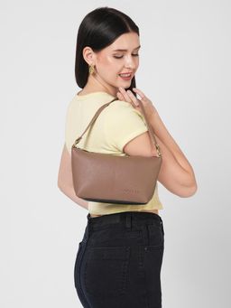 Caprese - Women Julie Pink Medium Baguette Stylish Handbag