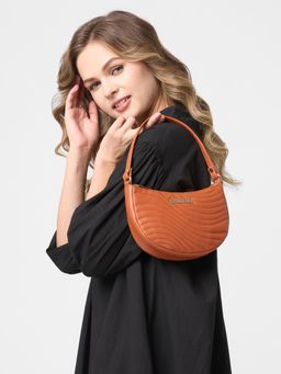 Caprese - Women Lina Rust Small Baguette Stylish Handbag