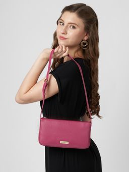 Caprese - Women Rhea Pink Medium Baguette Handbag