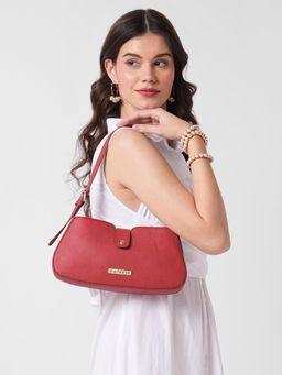 Caprese - Women Sally Red Medium Baguette Handbag