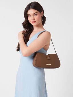 Caprese - Women Sally Tan Medium Baguette Handbag