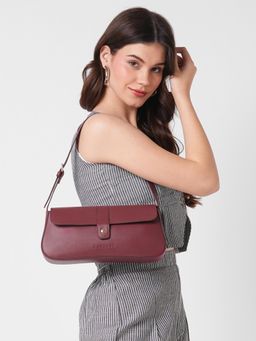 Caprese - Women Siri Baguette Cherry Red Medium Handbag