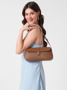 Caprese - Women Siri Tan Medium Baguette Handbag