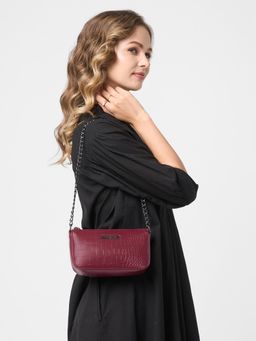 Caprese - Women Texas Cherry Red X Small Baguette Handbag