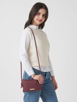 Caprese - Women Nellie Cherry Red Small Crossbody Sling Bag
