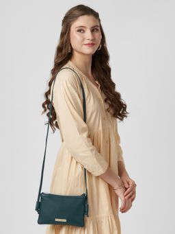Caprese - Women Nellie Teal Blue Small Crossbody Sling Bag