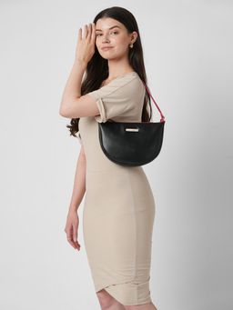 Caprese - Women Ginger Black Medium Handbag