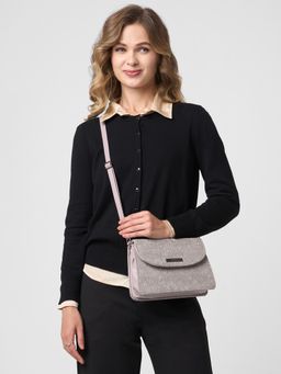Caprese - Women Flowy Purple Medium Sling Bag