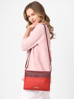 Caprese - Women Kiwi Cherry Red Medium Sling Bag
