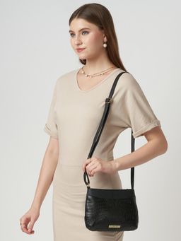 Caprese - Women Pupa Black Medium Sling Bag