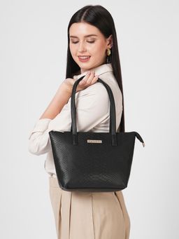 Caprese - Women Afro Black Small Satchel Bag