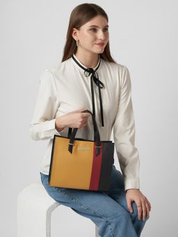 Caprese - Women Birdy Yellow Medium Satchel Bag with Detachable Strap