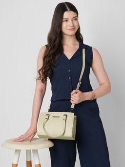 Caprese - Women Blake Beige Small Satchel Bag with Detachable Strap