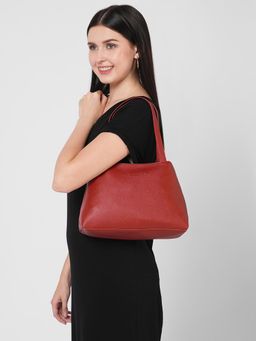 Caprese - Women Elena Cherry Burgundy Small Satchel Bag