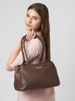 Caprese - Women Jimny Brown Medium Satchel Bag