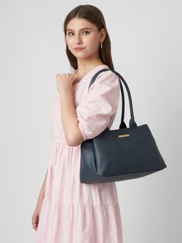 Caprese - Women Jimny Navy Blue Medium Satchel Bag