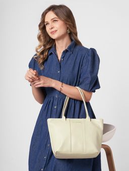 Caprese - Women Nellie Beige Medium Satchel Bag with Detachable Strap