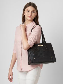 Caprese - Women Sansa Black Large Satchel Bag