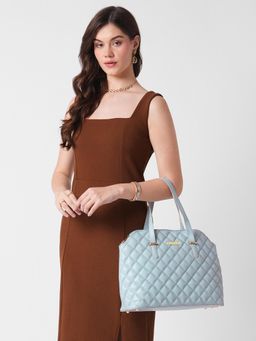 Caprese - Women Tilly Blue Large Satchel Bag with Detachable Strap