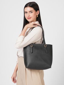 Caprese - Women Elena Black Medium Tote Bag