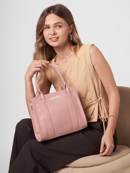 Caprese - Women Primea Pink Medium Tote Bag with Detachable Strap