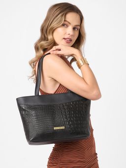 Caprese - Women Pupa Black Medium Tote Bag