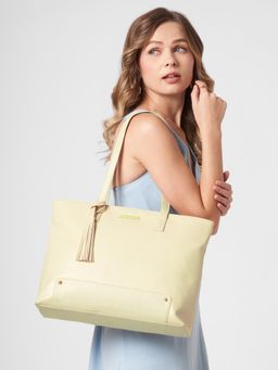 Caprese - Women Sansa Beige 16 Inch Laptop Large Tote Bag