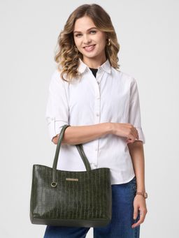 Caprese - Women Tessa Olive Green Tote Medium Bag