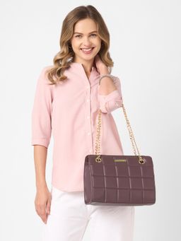 Caprese - Women Zaha Purple Medium Tote Bag