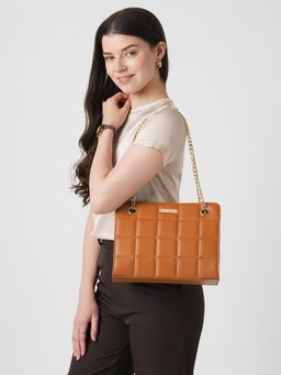 Caprese - Women Zaha Tan Medium Tote Bag