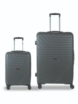 CARRIALL - Groove Set of 2 Polypropylene Grey Trolley Bags (55Cm, 75Cm) with 8 Wheels