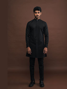Project Bandi - Black Slim Kurta with Pajama