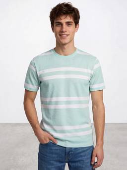 R&B - Blue Stripes Regular T-Shirt