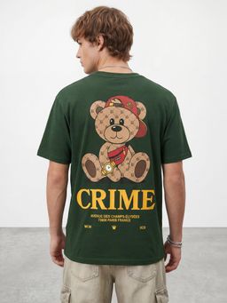 R&B - Green Graphic Oversized T-Shirt
