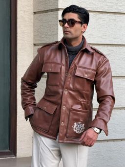 Dressjet - Brown Solid/Plain Regular Shirt