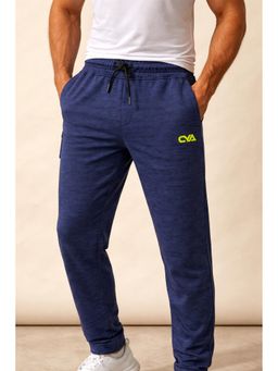 Club York - Navy Blue Solid/Plain Regular Track pant