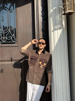 Dressjet - Brown Solid/Plain Regular Shirt