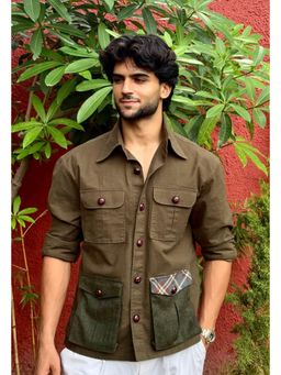Dressjet - Olive Solid/Plain Regular Shirt
