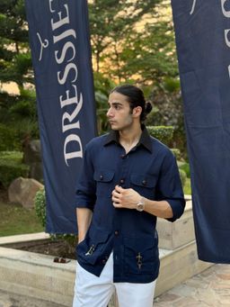 Dressjet - Blue Solid/Plain Regular Shirt