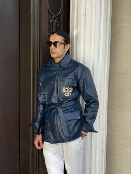 Dressjet - Blue Solid/Plain Regular Jacket