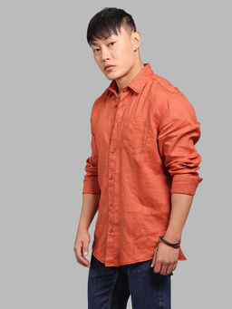 ROOKIES - Rust Solid/Plain Relaxed Shirt