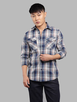 ROOKIES - Blue Checks Relaxed Shirt