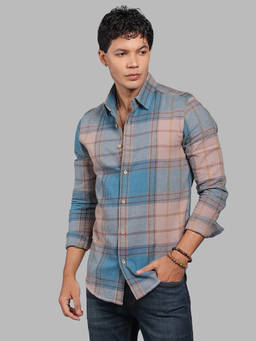 ROOKIES - Blue Checks Relaxed Shirt