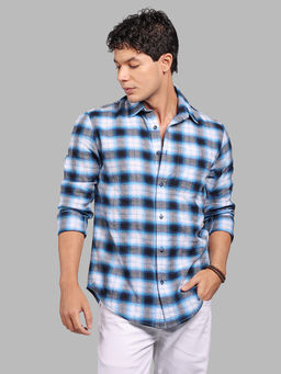 ROOKIES - Blue Checks Relaxed Shirt