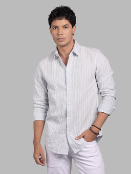 ROOKIES - Blue Stripes Relaxed Shirt