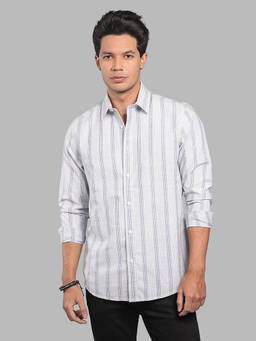 ROOKIES - White Stripes Relaxed Shirt