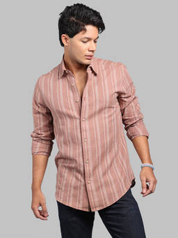 ROOKIES - Orange Stripes Relaxed Shirt